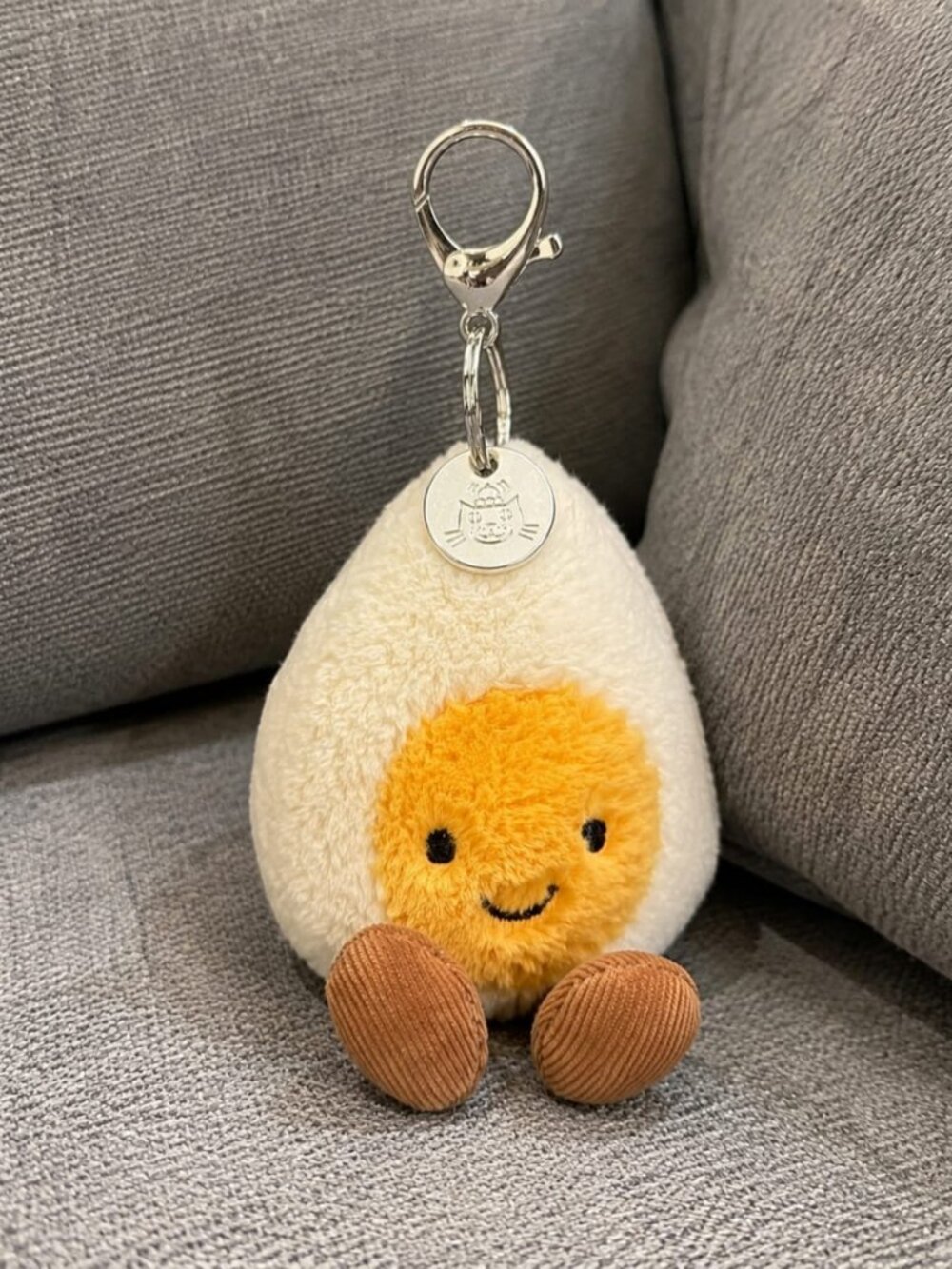 Jellycat Amuseables Boiled Egg Keychain – Soft Plush Bag Charm Toy Gift - NWT - Picture 3 of 7